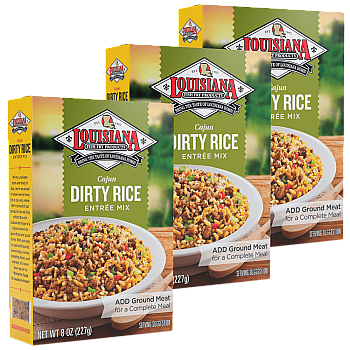 Louisiana Fish Fry Dirty Rice MIx 8 oz - Pack of 3