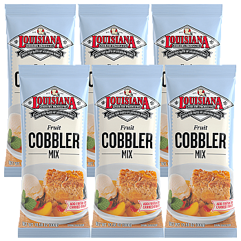 Louisiana Fish Fry Cobbler Mix 10.58 oz - Pack of 6