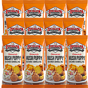 Louisiana Fish Fry Hush Puppy Seasoned Cornmeal Mix 7.5 oz - Pack of 12