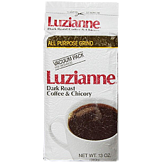 Luzianne Dark Roast Coffee & Chicory White Label 13 oz