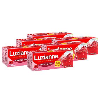 Luzianne Hibiscus Tea - Family Size (22 Count) 6 Pack