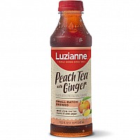 Luzianne Ready to Drink Sweet Peach Tea with Ginger 18.5 oz
