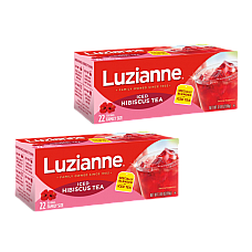 Luzianne Hibiscus Tea - Family Size (22 Count) 2 Pack