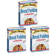 Mam Papauls Bread Pudding with Rum Sauce Pack of 3