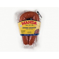 Manda's Smoked Pork Garlic Sausage 28 oz