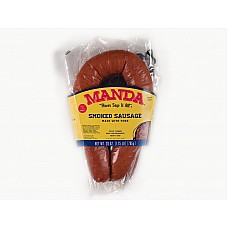 Manda's Hot Smoked Pork Sausage 28 oz