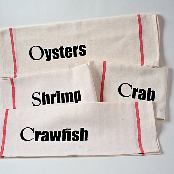 NOLA Seafood Set of 4 Kitchen Towels