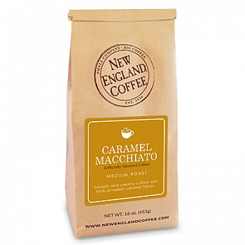 New England Caramel Macchiato Coffee 11 oz Closeout