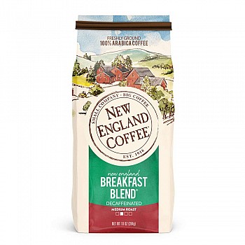 New England Coffee Breakfast Blend Decaf Ground 10 oz