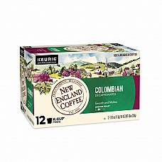 New England Coffee Colombian Decaffeinated Single Serve 12 ct Box