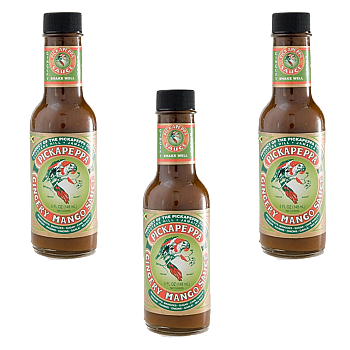 Pickapeppa Gingery Mango Sauce 5 oz Pack of 3