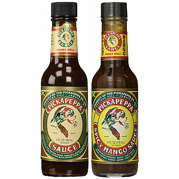 Pickapeppa Sauce Variety 2 Pack (1) Jamaican Original (1) Spicy Mango - 5 oz (Pack of 2)