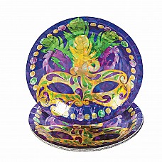 Prismatic Mardi Gras Dessert King Cake Plates