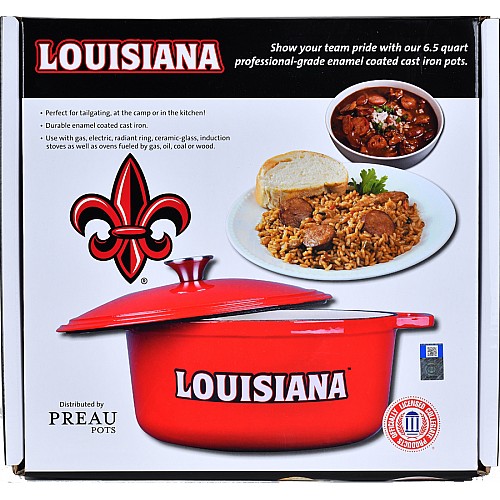 Red Louisiana Dutch Oven Jambalaya Pot - 898747001578