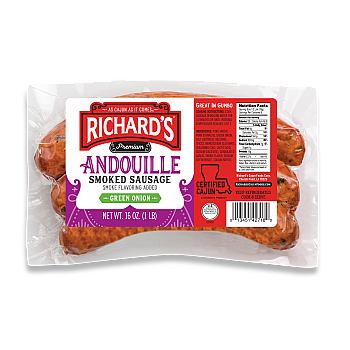 Richards Andouille w/ Green Onion Sausage 1 lb