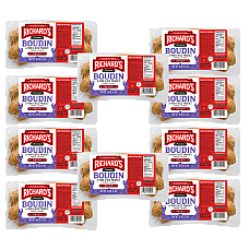 Richard's Hot Pork Boudin 16 oz Pack of 10