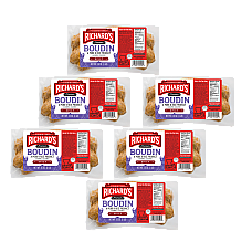 Richard's Hot Pork Boudin 16 oz Pack of 6