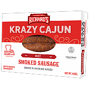 Richard's Hot Smoked Sausage 4 lb