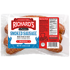 Richard's Pork & Beef Sausage 1 lb