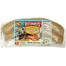 Richard's Premium Pork Boudin 12 Oz