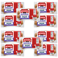 Richard's Smoked Pork Boudin 16 oz Pack of 10