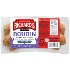 Richard's Smoked Pork Boudin 16 oz