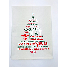 Spicy Cajun Christmas Kitchen Towel