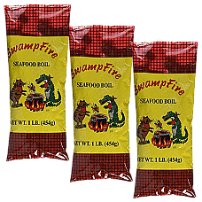 Swamp Fire Seafood Boil 1 lb Pack of 3