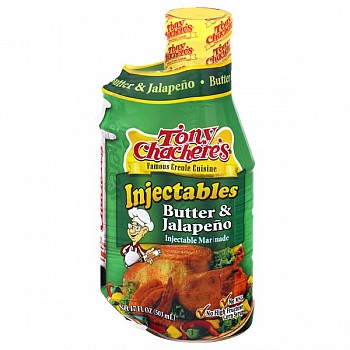 Tony Chachere's Butter & Jalapeno With Injector 17 oz