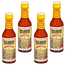 TryMe Yucatan Sunshine Habanero Sauce 5 oz Pack of 4