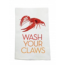 Wash your Claws Crawfish Kitchen Towel