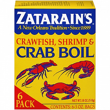 Zatarains 6 pack - 3 oz. Zatarains Shrimp & Crab Boil