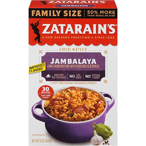 Zatarains Reduced Sodium Dirty Rice Mix Case