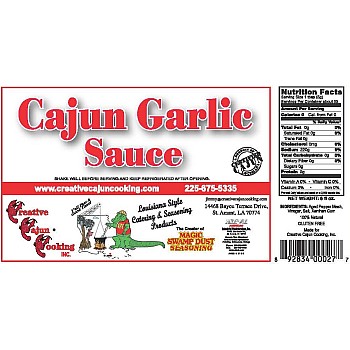 Cajun Garlic Sauce 6 Oz Bottle