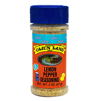 Cajun Land Salt Free Lemon Pepper Seasoning 2 oz