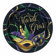 Mardi Gras Paper Dessert King Cake Plates