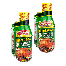 Tony Chachere's Butter & Jalapeno With Injector 17 oz - Pack of 2
