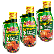 Tony Chachere's Butter & Jalapeno With Injector 17 oz - Pack of 3