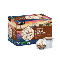 New England Coffee Captain Griswold Darkest Before Dawn Single Serve 10 Count Box
